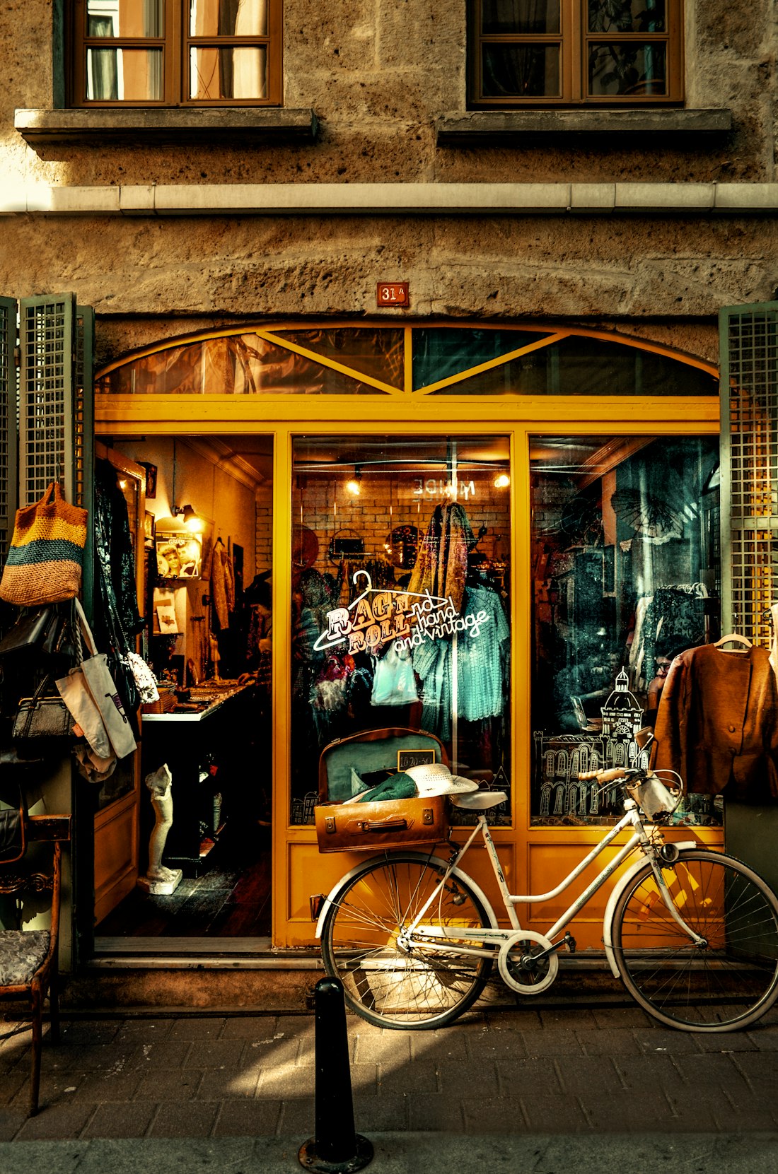 Vintage Shopfront with Bicycle