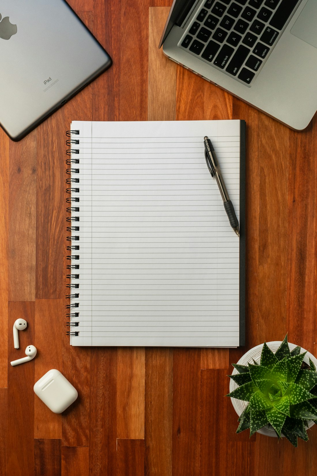 Notebook and Pen Flat Lay