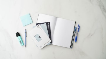 Marble Desk Stationery Flat Lay