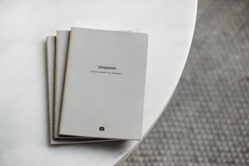 Grey Notebooks with Inspirational Text
