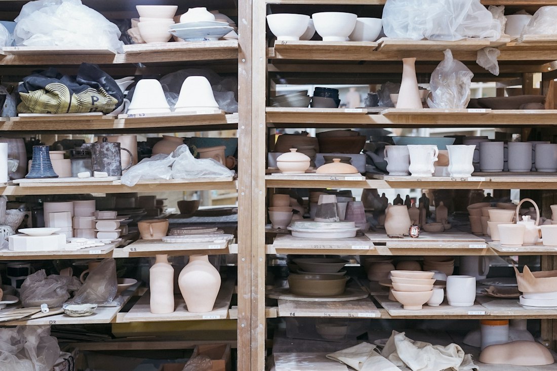 Studio Pottery Display