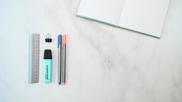 Minimalist Marble Desk Setup